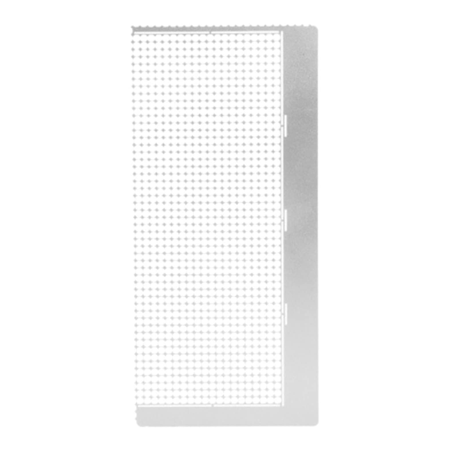 Xingjyxzk A Professional Diamond Mesh Ruler - Stainless Steel, 1020 Blank Grids, Diy Ruler Painting Fix Tool