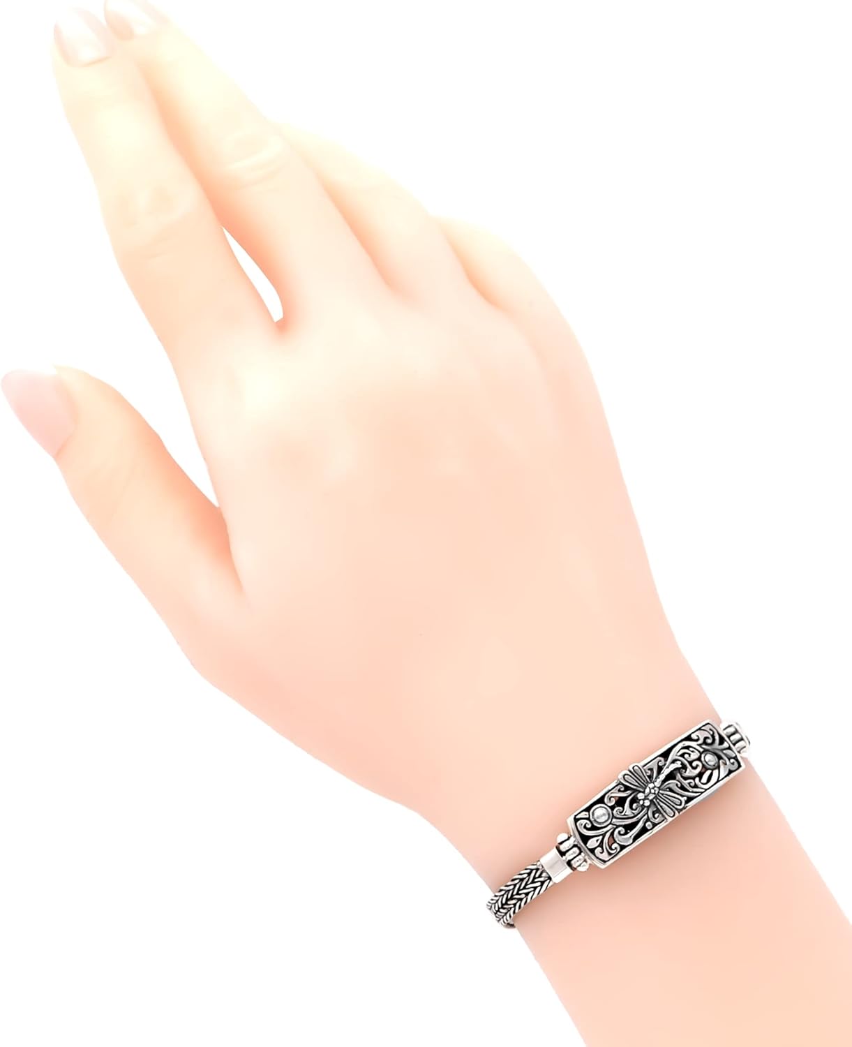 DEVATA Gold or Rhodium Plated Sterling Silver 925 – Chain Bracelet for Women – Heart, Knot, Clover, Infinity, Mariner, Cable, Daisy, Twisted Rope - Image 3