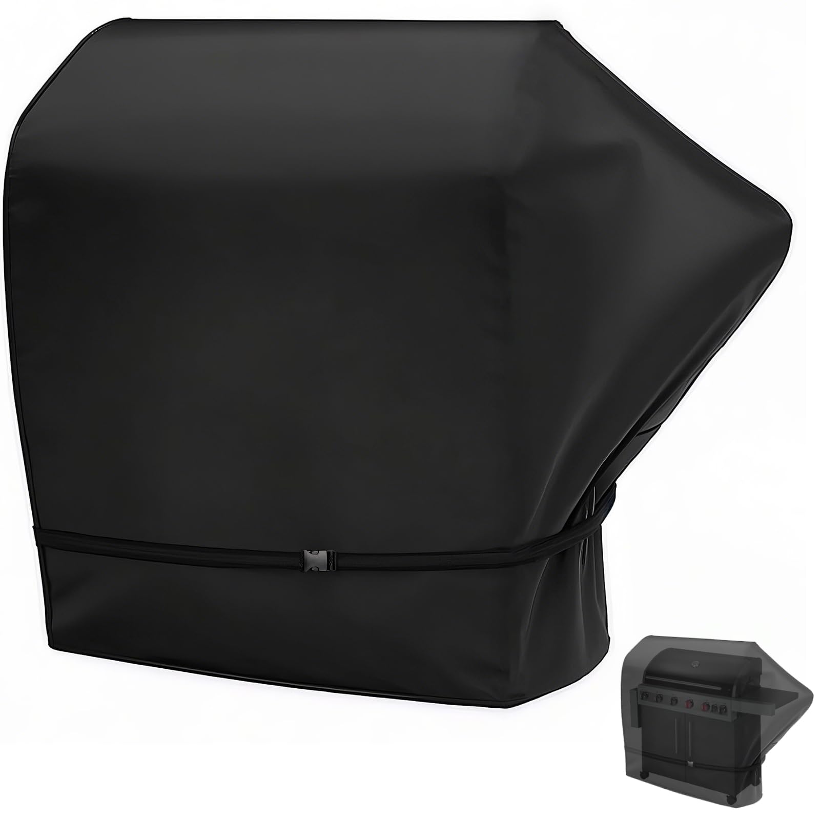 Pokrowiec na grill gazowy Boston 6 KR Turbo, 100% wodoszczelny, wytrzymały materiał Oxford 600D, odporny na rozerwanie, promieniowanie UV i wiatroszczelny, z gumową taśmą (do Boston 6 KR Turbo)