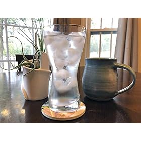 Sugar Vine Art Coaster for Drinks Tropical Beach Ceramic Coasters with Cork Base with No Holder Stone Coasters Set for…