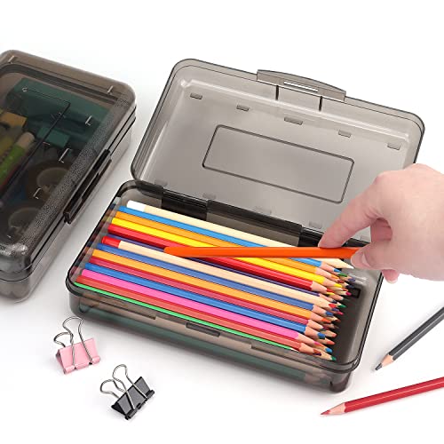 Image of Tamaki 1 Pack Plastic Pencil Box Large Capacity, Black
