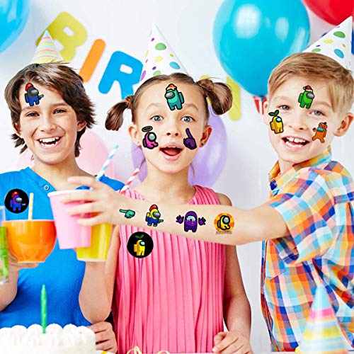 Among Us spel verjaardagsfeestje gunst voor fans - Among Us polsbandjes, tijdelijke tatoeages, cadeautjes voor… - Image 6