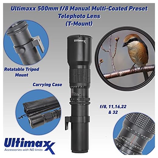 Ultimaxx 500mm Telephoto Lens Kit for Canon
