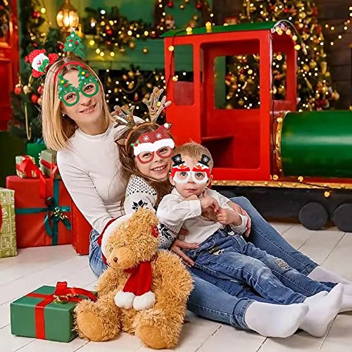 Suewidfay 6 Pezzi Cerchietti Natalizi e 6 pezzi