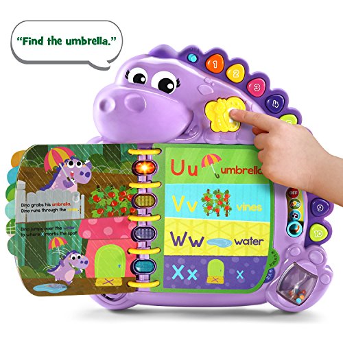 LeapFrog Dino's Delightful Day Alphabet Book, Purple - Image 3