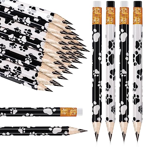 Whaline Lápices Cortos con Diseño de Huella de Perro 48Pcs miniatura 1