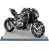 auto-horloge Kawasaki Z900 en miniatura modelo moto en el reloj 01
