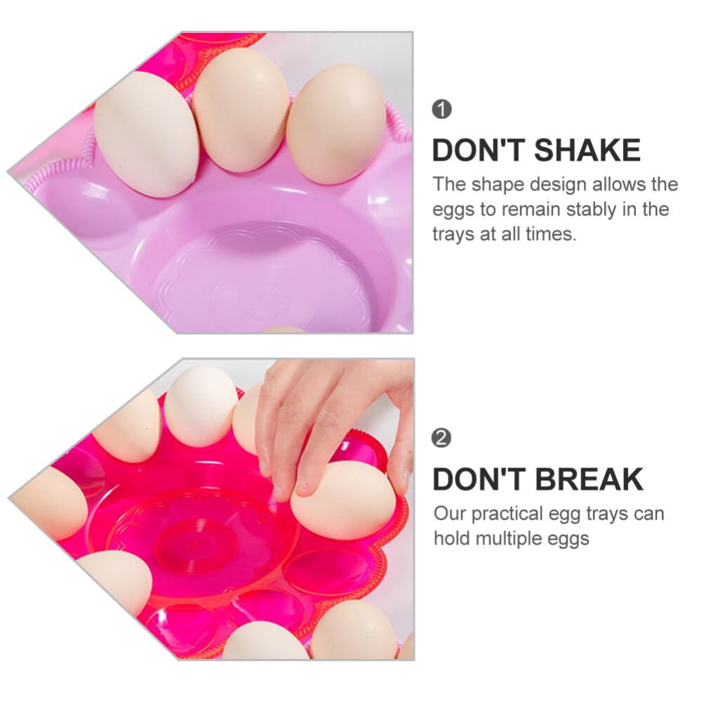 Garneck Egg Storage for Countertop Egg Organizer Large Capacity Easter Kitchen Random Color