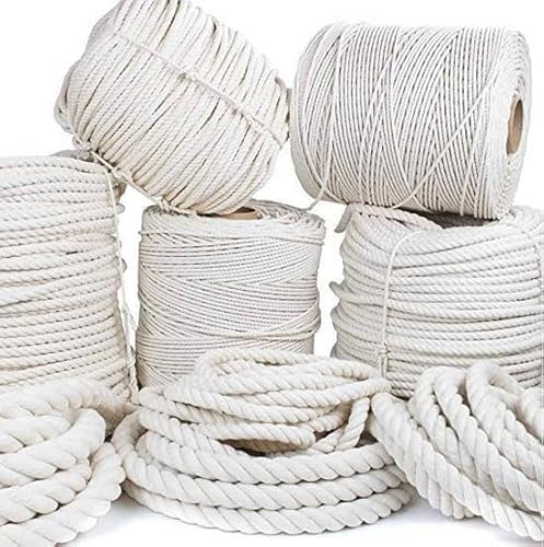 Makramee Garn 3mm/4mm/5mm/6mm/8mm/10mm/20mm Baumwollschnur Boho Deko 100% Baumwolle Natürliche Baumwollgarn Baumwollkordel für DIY Handwerk (20mm x 10m) Makramee Garn 3mm/4mm/5mm/6mm/8mm/10mm/20mm Baumwollschnur Boho Deko 100% Baumwolle Natürliche Baumwollgarn Baumwollkordel für DIY Handwerk (20mm x 10m)