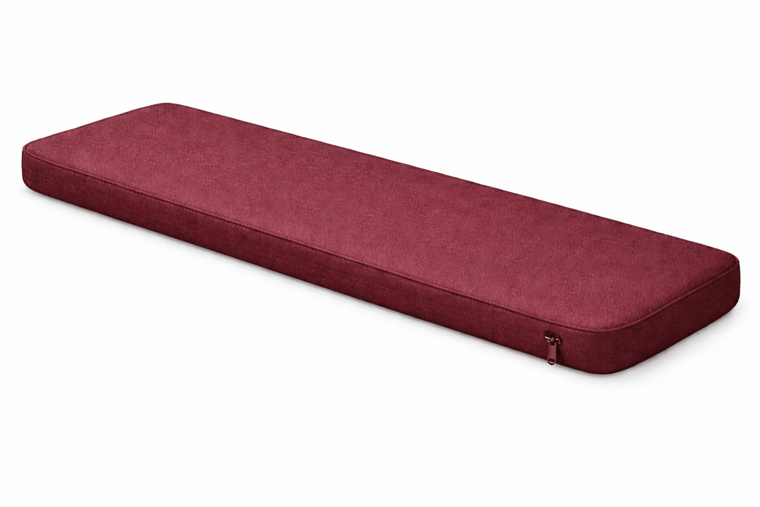 SLUMBER HOME Indoor Bench Cushion Pad 80x40x5cm โ Comfortable Seat Cushion for Window Seat, Hallway & Shoe Rack Benches, Non-Slip Bottom, Soft Support, Removable Cover, Indoor Use (Burgundy)