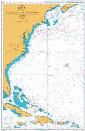 UKHO BA Chart 4403: South East Coast of North America Including The Bahama Islands and Greater Antilles