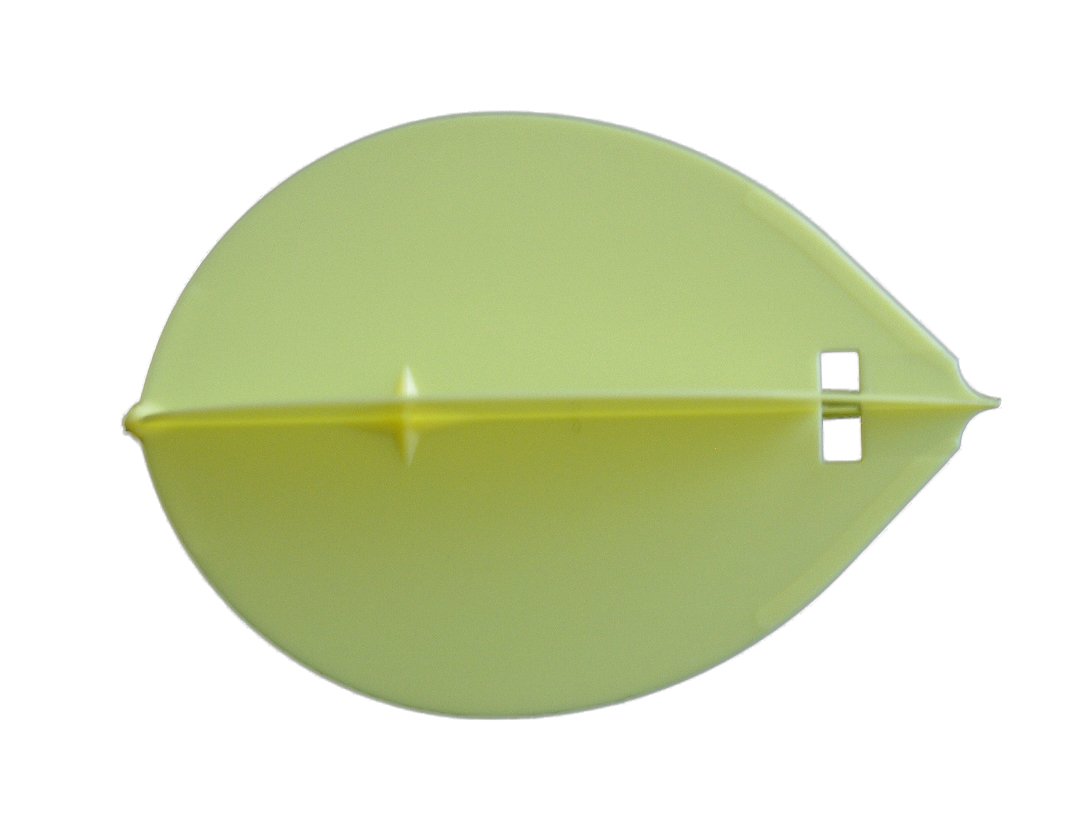 LSTYLE Dart Flights: Flight-L Original Design with Slot for L-Ring Insert - L2s Teardrop Shape Yellow