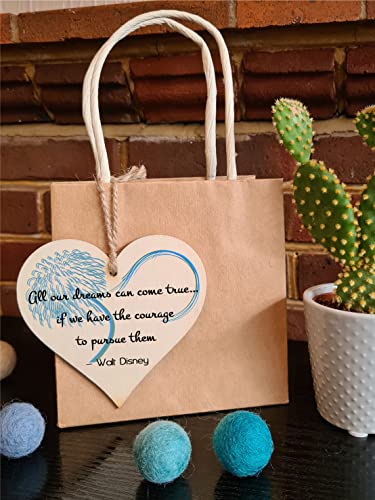 Handcrafted Wooden Hanging Heart with Encouraging Message - Inspirational Wall Sign for Self-Care, Home Decor, or Thoughtful Gifts - Image 3