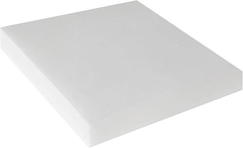 FoamFit Espuma de tapicería de 4 pulgadas de grosor, 24 pulgadas de ancho, 24 pulgadas de largo, alta densidad, 1.8 libras, 46 ILD firme reemplazo