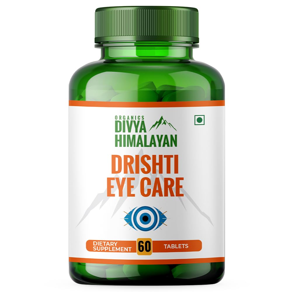 Divya Himalayan Drishti Eye Care Tablets to Improve Vision, Blue Light