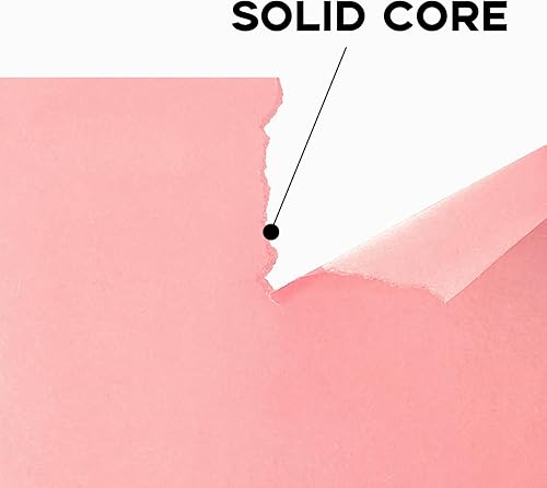 Miniatura 3 de 100 hojas de cartulina rosa de 8.5 x 11 pulgadas, papel de impresora de tarjetas rosa Goefun para artes y manualidades, presentaciones, impresión