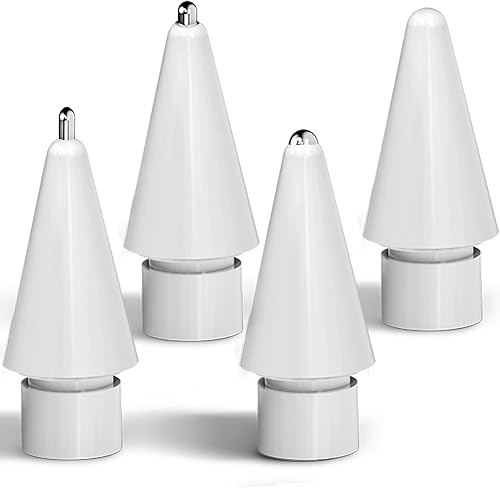 Miniatura 1 de Paquete de 4 puntas de repuesto para lápiz Apple Pencil de 1Apple Pencil de 2 generación mejoradas de puntas de metal para un control preciso y no