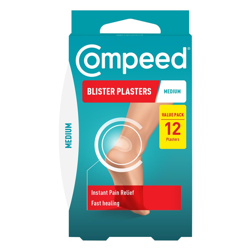 Compeed Medium Blister Plasters, Hydrocolloid, Pack of 12