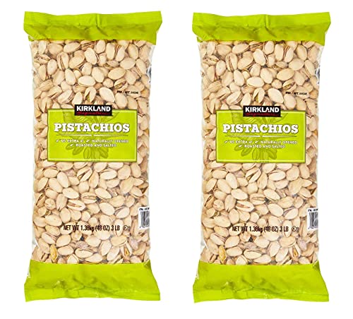 Kirkland Signature California In-Shell Roasted & Salted Pistachios: 2 Pack (6 Lbs) #TOP11