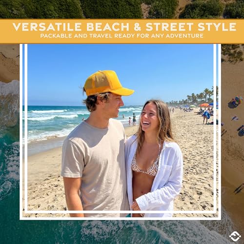 Image of Funky Junque Blank Mesh Foam Lightweight Snapback Trucker Hat | Lightweight Foam Trucker Hat with Breathable Mesh Back, Golf Beach and Street Style, Trendy Trucker Hats for Men
