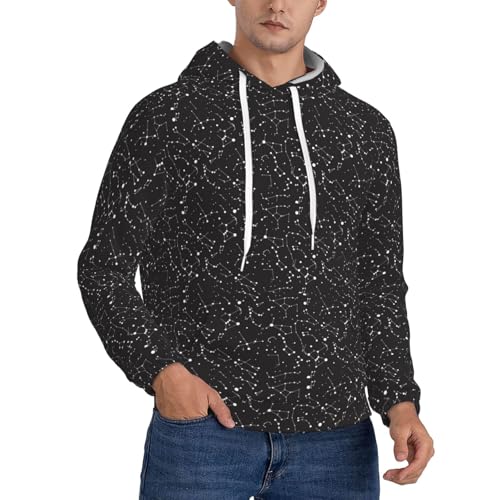 Sweat à capuche homme constellation idéal pour vos soirées d'observation