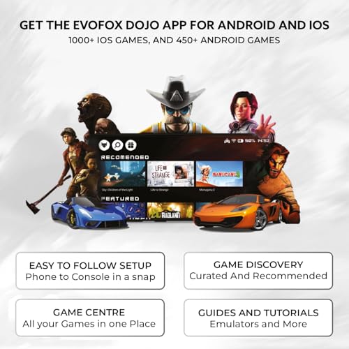 Image of EvoFox Deck Smartphone Gamepad with iPhone /Android, XBOX, HID & Keymap modes | Bluetooth v5.0 | Dual Vibration motors | Magnetic Hall 3D Joysticks | RGB Lighting and Backlit Controls