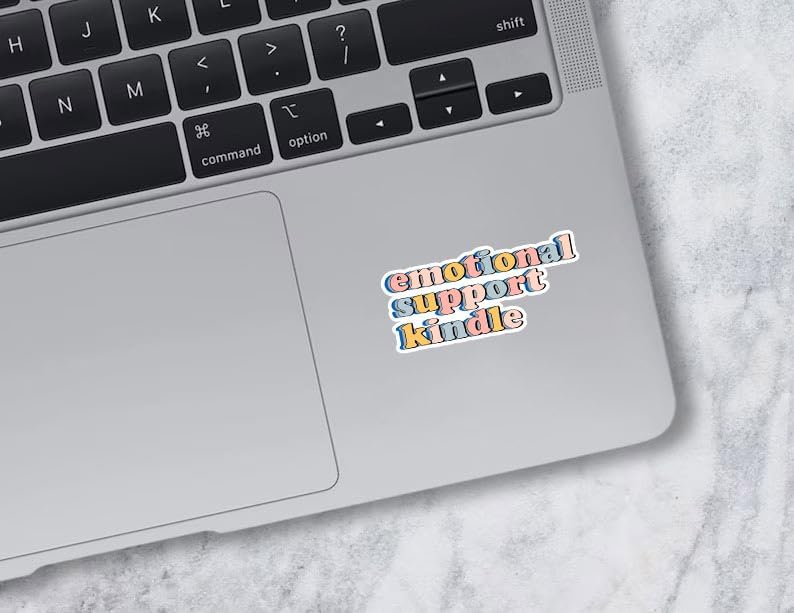 Miniatura 6 de Adhesivo para Kindle de apoyo emocional, adhesivo troquelado para asistente de agua Bookish para laptop, teléfono, botella de agua, patineta,