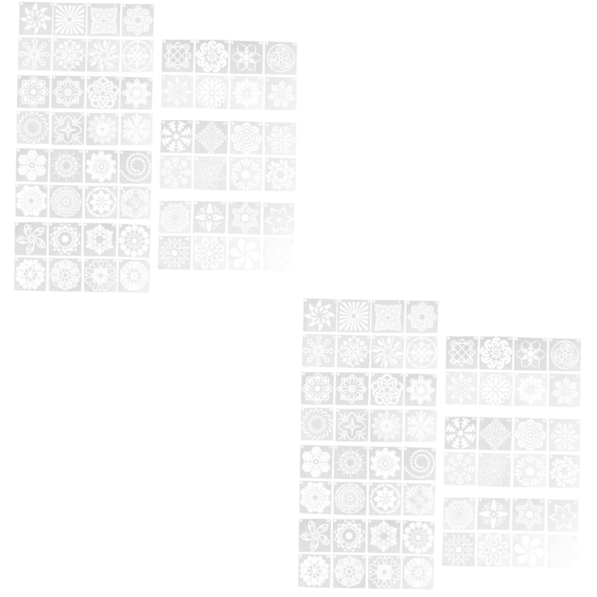 SHINEOFI 112pezzi Stencil Mandala per Pittura Modelli Creativi per Decorazioni Fai da Te Strumenti per Arte e Crafting Design Materiale Resistente