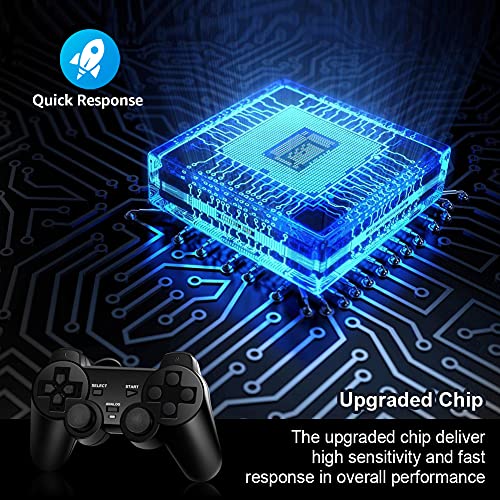 PS2 Controller Wired, Replacement for Sony Playstation 2 Controller, with Dual Vibration (Black) - Thumbnail 4