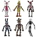 Set di 6 pezzi Five Nights At Freddy's Action Figures Toys Dolls Regali di Natale Cake Toppers, 15,2 cm