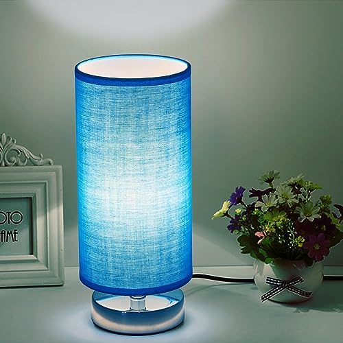 Table Lamps, nightstand lamp, Bedside lamp (Blue)