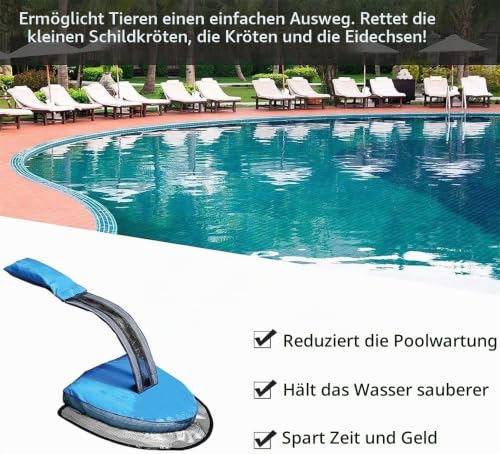 HXStar Pool Ausstiegshilfe für Tiere, Tiersparende Fluchtrampe für Pool, Schwimmende Rampe Rettungen, Tierrampe Kleintier Swimming Fluchtrampe Sicherheit Tierrettungs Critter Escape Ramp
