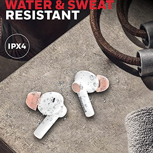 Image of Honeywell Moxie V1000 Truly Wireless Earbuds, Bluetooth V5.0, 2 hrs uninterrupted Music with 10 mins of Charge, Dynamic 10mm*2 Drivers, 200mAh Battery, IPX4 Water Resistance, Voice Assistant Enabled