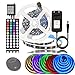 Produktbild BIHRTC 5050 SMD 5M 16.4ft RGB 150 LEDs Streifen Set Kit Strip Licht Lichtband Lichtstreifen Nicht Wasserdicht IP20 Flexibles in Schwarz PCB mit 44 Tasten Fernbedienung + EU Plug DC 12V Netzteil