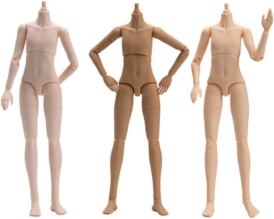 21cm PVC Doll Body Piccodo P20 Movable Joint Body for OB24, GSC, BJD Doll Accessories Replacement Body Toys (White Skin)