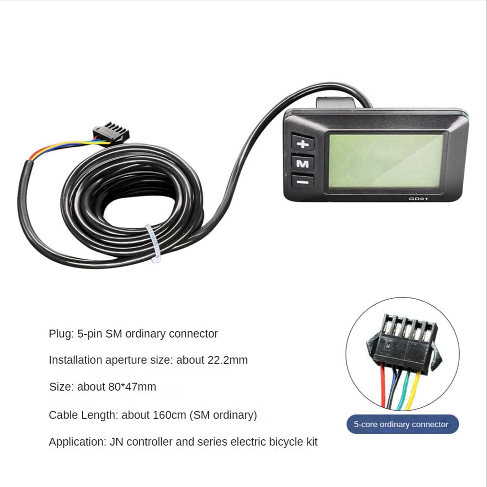 Yindhgdr 36V 48V Electric Bike GD01 LCD Display Panel with Ordinary Connector E-Bike Display Meter Accessories - Image 3