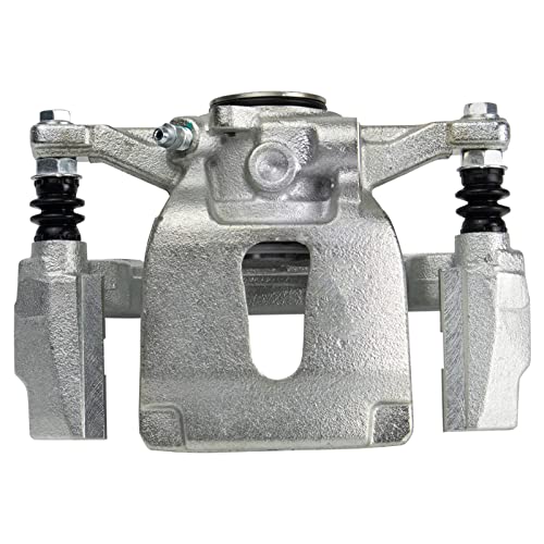 Image of TRQ Rear Performance Brake Pad, Caliper, & Rotor Kit Ceramic Vented Premium G-Coated Compatible with 2015-2017 Ford F-150