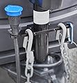 GR Innovations Chain Saver with PlugSaver and Tether | Black Anodized Aluminum Tongue Jack Trailer Towing Organizer Kit | Essential RV Accessory | Easy Chain & Harness Storage | Made in USA