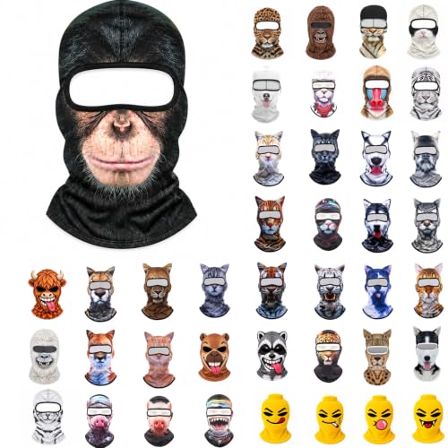 Animal Ski Mask Balaclava Face Mask 3D Realistic Funny Winter Halloween - image 1