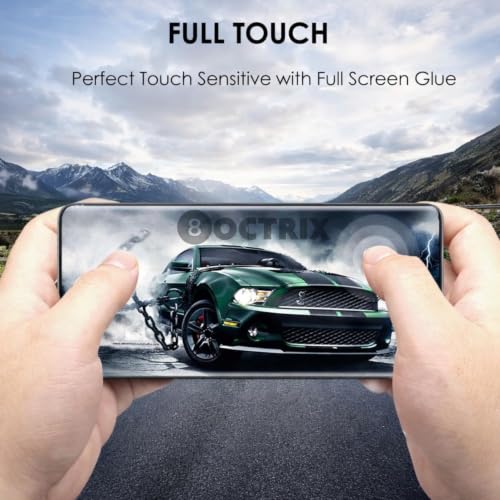 Image of Premium UV Tempered Glass Screen Protector for Oppo Reno 6 Pro | Transparent | Full Screen Coverage with UV Installation Kit (Pack of 1)