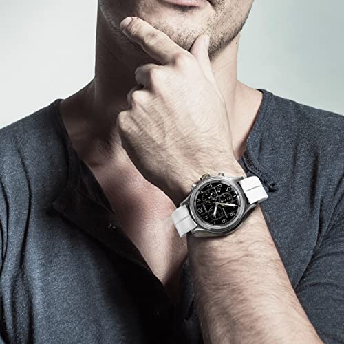 Image of Magnetic Watch Band 16mm 18mm 19mm 20mm 22mm - Quick Release - Skin-Friendly Soft Silicone Sport Watch Band for Men Women, Magnetic Folding Clasp Silicone Strap