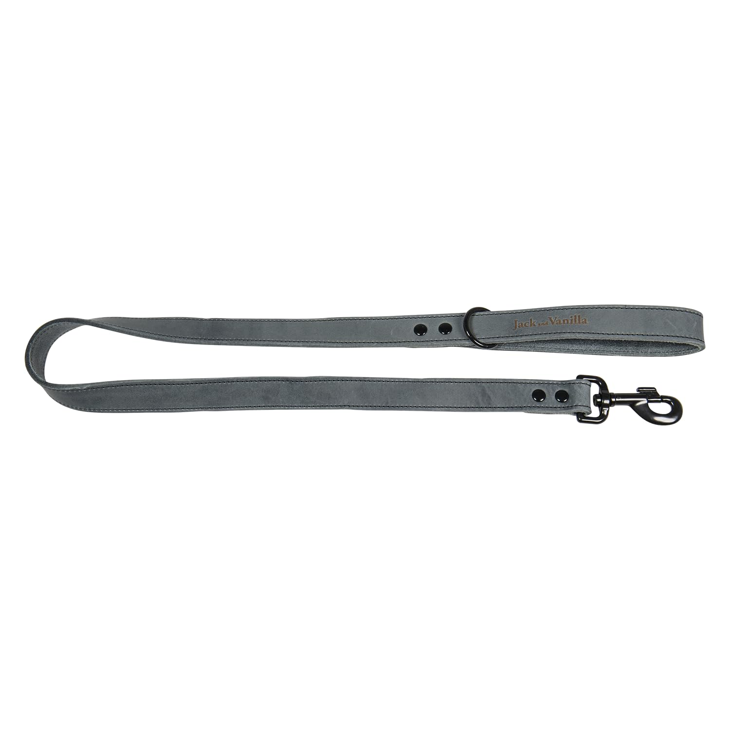 Laisse pour chien robuste grise Jack and Vanilla sangle large 100 cm