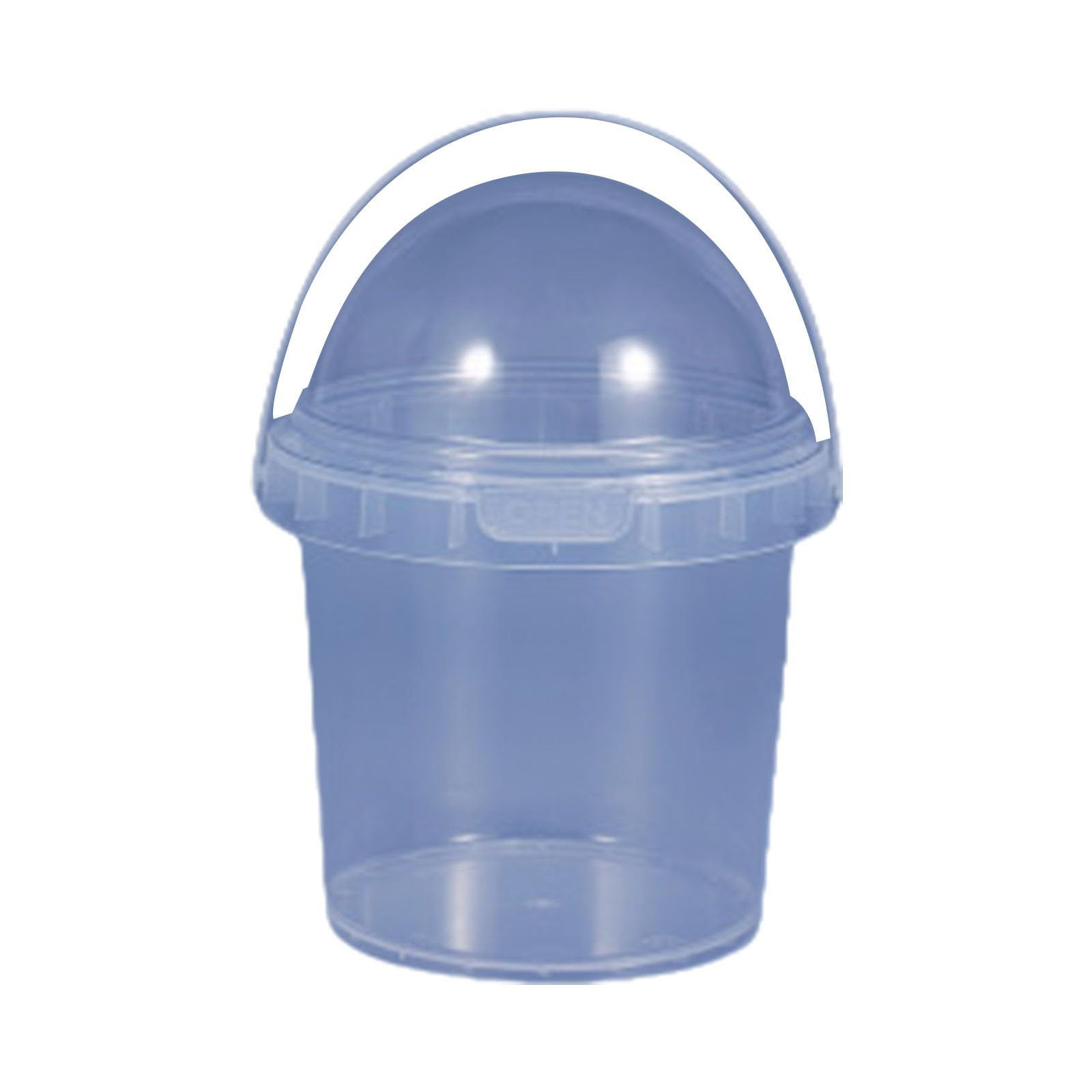Xjdzineq Sturdy Clear Food Storage Box Freezer Safe Container Milk Teas Bucket for Restaurants Catering Home Use Storage Bins
