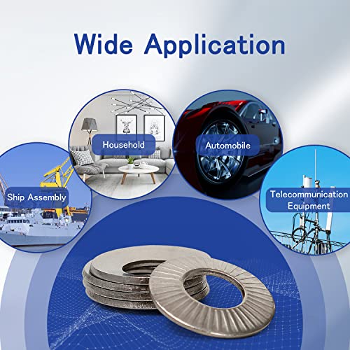 220pcs metric m3 to m10 304 stainless steel conical knurled spring washer belleville washer assortment kit
