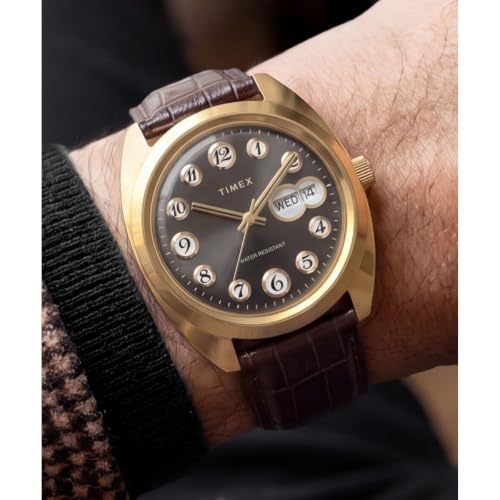 Image of TIMEX Round 37mm Black Dial Analog Men Watch - TW2Y82100UJ
