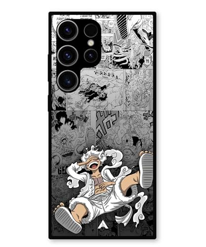 Image of Premium Anime 2 Case for Samsung Galaxy S23 Ultra (Glossy Finish) Soft-Touch Metal TPU Back Cover, Shockproof, Designer, Aesthetic Mobile Phone Case