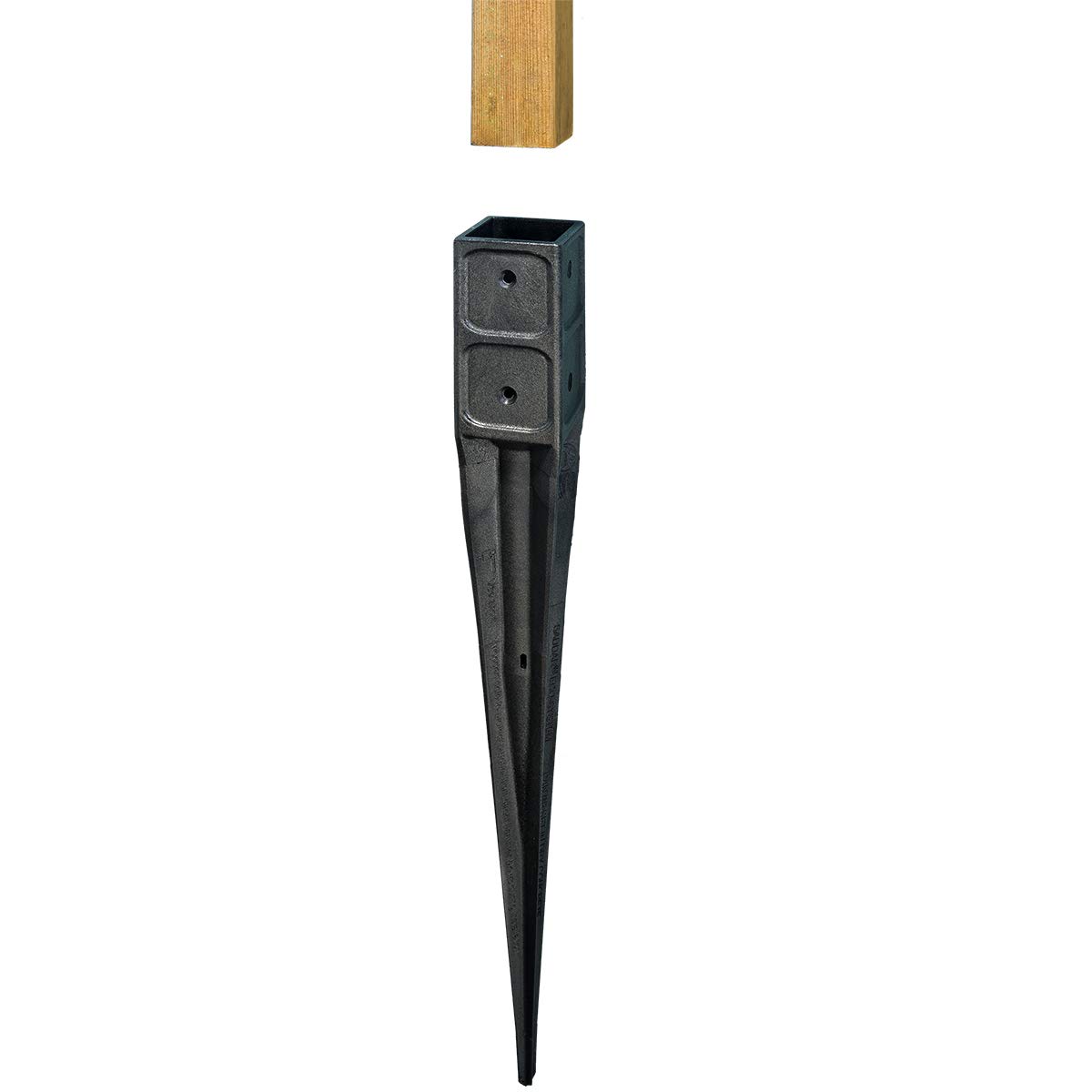 Manicotto per pali in legno, 7 x 7 cm, 10 pezzi.
