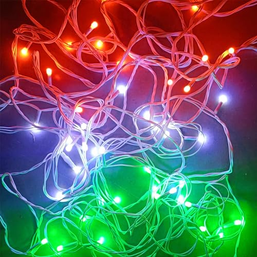Image of Lexton Freedom Combo of 1Pcs Green, 1Pcs White & 1Pcs Orange 40 LED String Light | Decoration Light Bulbs for Diwali, Christmas, Eid, Independence Day, Republic Day | Indoor & Outdoor Use(Set of 3)