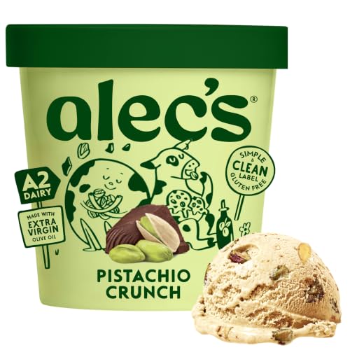 Alec's Pistachio Crunch Ice Cream - A2 Dairy, 14 fl oz