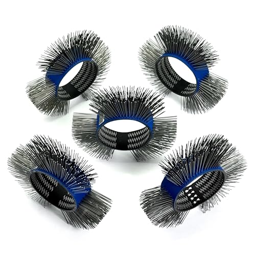 Image of 5PCS, Abrasive Wire Wheel Belt /Bristle Blasting Wheels for Surface Blaster | 0.5mm Carbon Spring Steel, Straight Type, 23mm Fine Wire Wheel, Metal Blaster Wheels